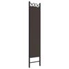 vidaXL 4-Panel Room Divider Brown 160x200 cm Fabric