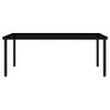 vidaXL 9 Piece Garden Dining Set with Cushions Black