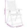 vidaXL 3 Piece Garden Dining Set 85x85x74 cm Solid Wood Acacia