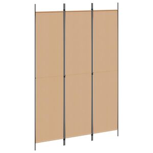 vidaXL 3-Panel Room Divider Black 150x220 cm Fabric