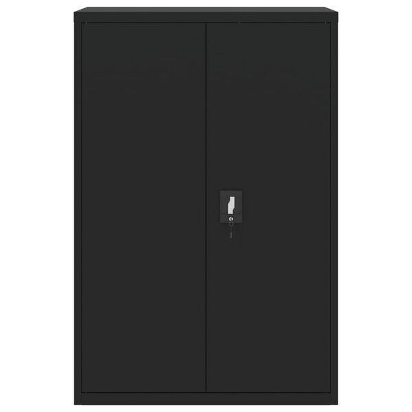 vidaXL File Cabinet Black 90x40x140 cm Steel