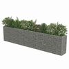 vidaXL Gabion Raised Bed Galvanised Steel 450x50x100 cm
