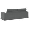 vidaXL Sofa Dark Grey 222 x 80 x 82 cm Fabric