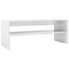 vidaXL Coffee Table High Gloss White 100x40x40 cm Engineered Wood