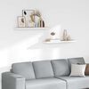 vidaXL Floating Wall Shelves 2 pcs Oak and White 80x23.5x3.8 cm MDF