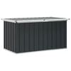 vidaXL Garden Storage Box Anthracite 129x67x65 cm