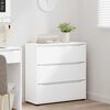 vidaXL Storage Cabinet White 80 x 31 x 81 cm Engineered Wood