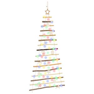 vidaXL Hanging Christmas Tree 150 cm 80 LEDs Multicolour