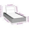 vidaXL Sunbed with Floating Cushion Black Poly Rattan
