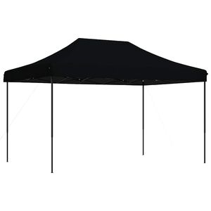 vidaXL Foldable Party Tent Pop-Up Black 440x292x315 cm