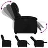 vidaXL Stand up Recliner Chair Black Faux Leather