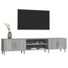 vidaXL TV Cabinet Grey Sonoma 180x31.5x40 cm Engineered Wood