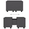vidaXL Coffee Table Grey 60x60x38 cm Engineered Wood