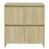 vidaXL Sideboards 2 pcs Sonoma Oak 70x41x75 cm Engineered Wood
