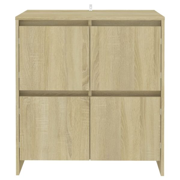 vidaXL Sideboards 2 pcs Sonoma Oak 70x41x75 cm Engineered Wood