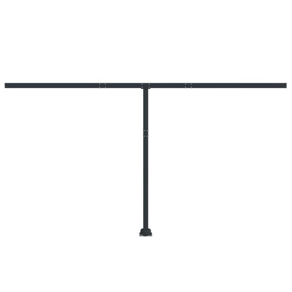 vidaXL Awning Post Set Anthracite 450x245 cm Iron