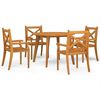 vidaXL 5 Piece Garden Dining Set Solid Wood Acacia