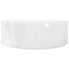 Ceramic Bathroom Sink Basin Faucet/Overflow Hole White Round