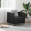 vidaXL Armchair Black Faux Leather
