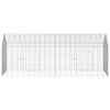 vidaXL Rabbit Cage Silver 200 x 78 x 78 cm Galvanised Steel