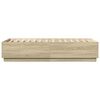 vidaXL Bed Frame without Mattress Sonoma Oak 90x190 cm Single