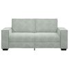 vidaXL 2-Seater Sofa Light Grey 180x78x84 cm Velvet