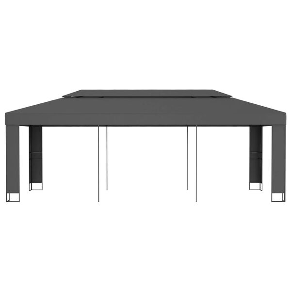 vidaXL Gazebo with Double Roof 3x6 m Anthracite