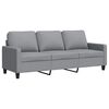vidaXL 3-Seater Sofa Light Grey 180 cm Fabric