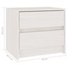 vidaXL Bedside Cabinets 2 pcs White 40x30.5x35.5 cm Solid Pine Wood