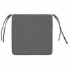 vidaXL Seat Cushions 4 pcs Dark Grey 40 x 40 x 3 cm Fabric