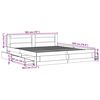 vidaXL Bed Frame with Headboard without Mattress Sonoma Oak 180x200 cm Super King