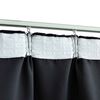 vidaXL Blackout Curtain with Hooks Black 290x245 cm