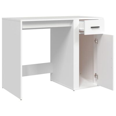 vidaXL Desk White 100x49x75 cm Engineered Wood
