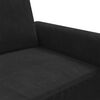 vidaXL 2-Seater Sofa Black 140 cm Velvet