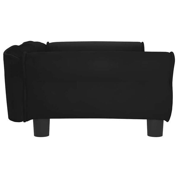 vidaXL Dog Bed Black 95x55x30 cm Velvet