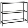 vidaXL Shelf | Transparent | Tempered Glass | 100 x 36 x 90 cm | Corner Shelves