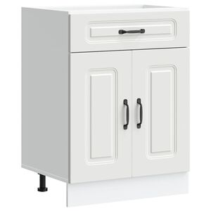 vidaXL Kitchen Base Cabinet "Kalmar" White Engineered Wood