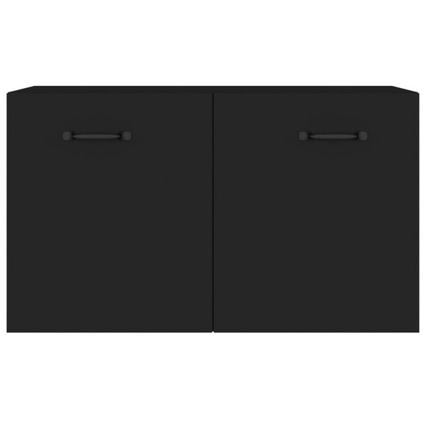 vidaXL Wall Cabinet Black 60x36.5x35 cm Engineered Wood