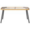 vidaXL Coffee Table Brown and Black 90 x 45 x 43 cm Poly Rattan