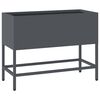 vidaXL Raised Garden Planter Anthracite 60 x 26 x 45 cm Steel