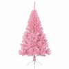 vidaXL Artificial Pre-lit Christmas Tree with 150 LEDs Pink 120 cm PVC