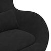 vidaXL Egg Chair Black Velvet