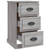 vidaXL Bedside Cabinet Grey Sonoma 39x39x67 cm Engineered Wood