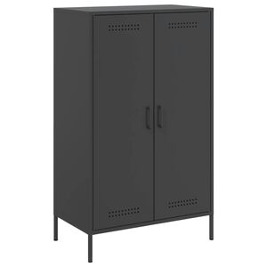 vidaXL Highboard Black 68x39x113 cm Steel
