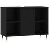 vidaXL Bathroom Cabinet Black 80x33x60 cm Engineered Wood
