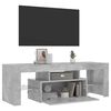vidaXL TV Cabinet with LED Lights Concrete Grey 120x35x40 cm