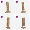 vidaXL Wine Rack for 8 Bottles 40x30x80 cm Solid Teak Wood