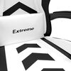 vidaXL Swivel Gaming Chair with Footrest White&Black Faux Leather