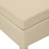 vidaXL Stool with Wooden Legs Cream Fabric