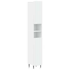 vidaXL Bathroom Cabinet with Open Shelf ZWOLLE White
